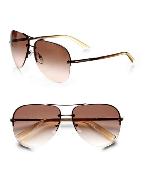 prada phantos heritage sunglasses|Prada rimless aviator sunglasses.